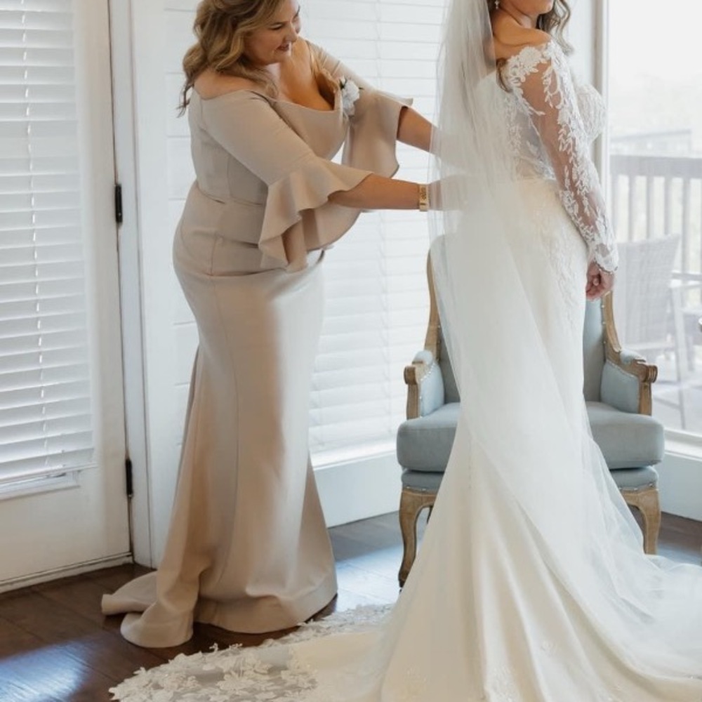 Beige Jovani Dress